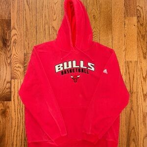 Chicago Bulls Basketball Adidas Sewn Hoodie Size XL